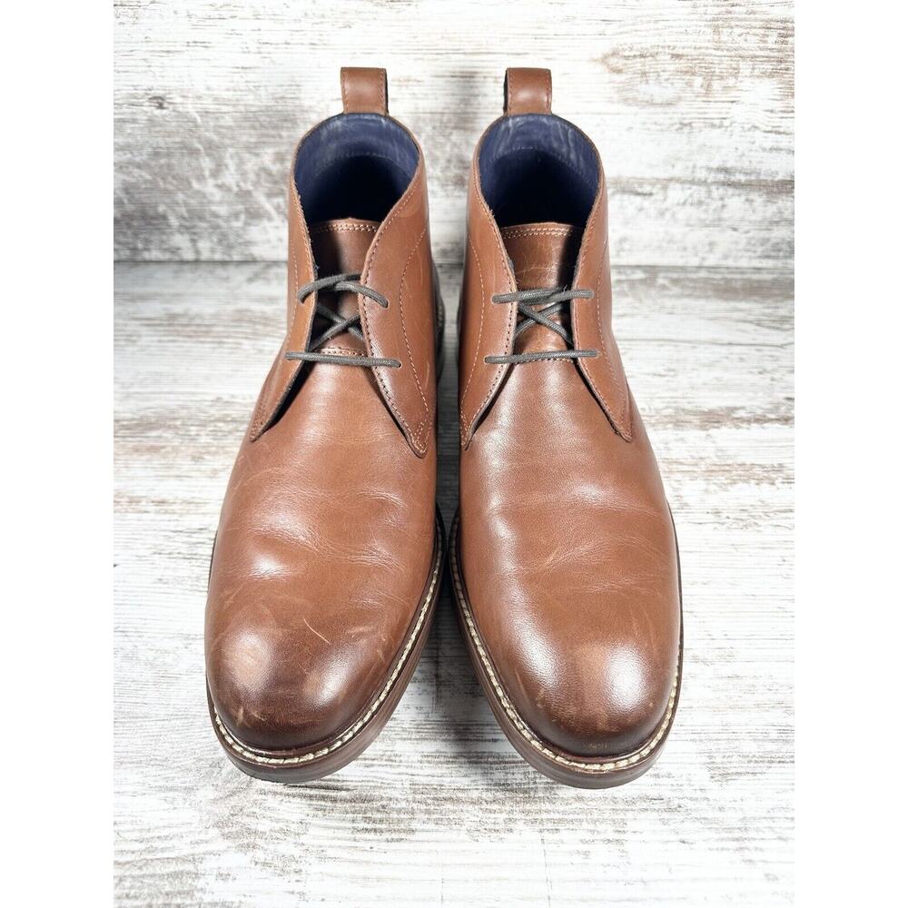 Men's Cole Haan Kennedy Grand Brown Leather Waterproof Chukka Boots Sz 10M - Picture 4 of 10
